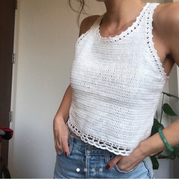 Mango Tops - Cute crocheted Mango tank